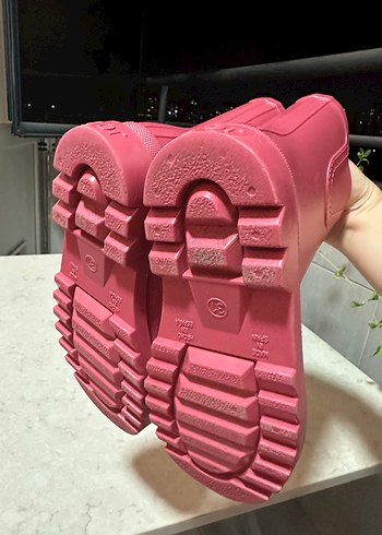 31 Beden pembe Renk Kız Çocuk Pembe Lastik Bot