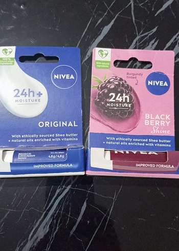 Nivea 24 Saat Nemlendirici Orijinal ve Böğürtlen Parlaklık
