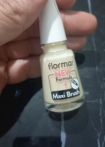 Flormar Beyaz Oje Maxi Fırça