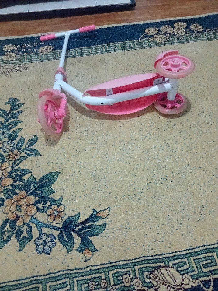 Pembe Pastel Çocuk Scooter - Görsel 4