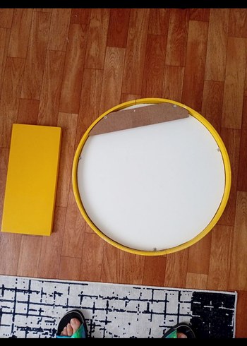 Yuvarlak Sarı Çocuk Rafı - Görsel 3