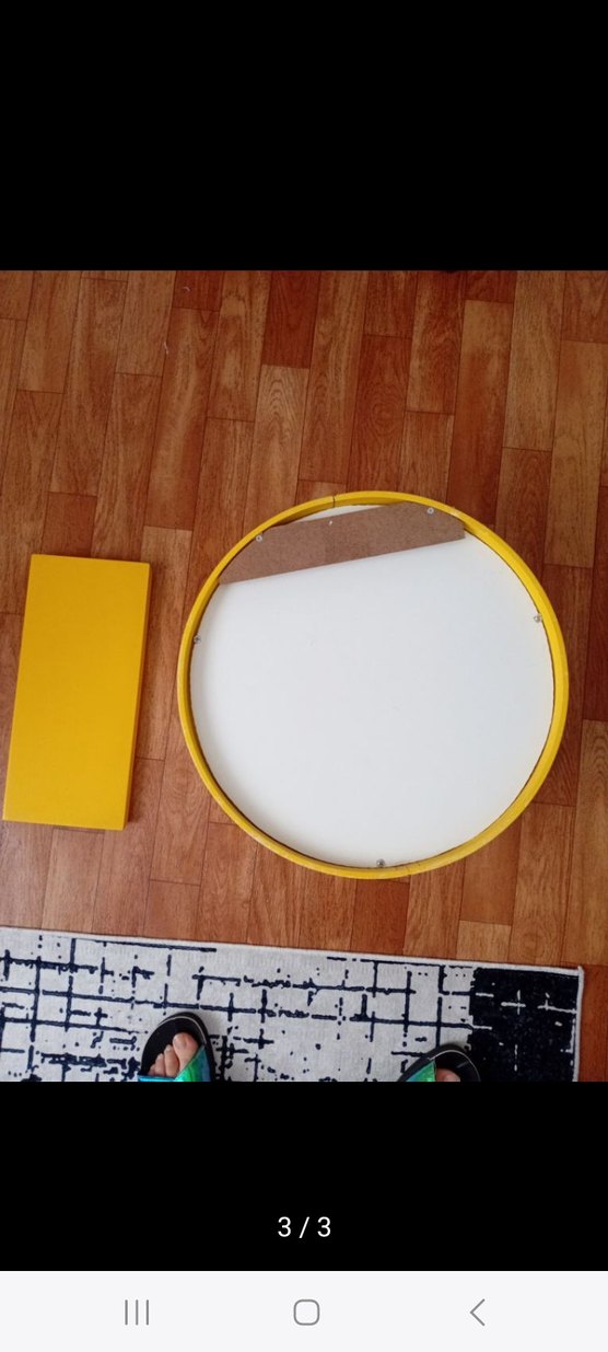 Yuvarlak Sarı Çocuk Rafı - Görsel 3