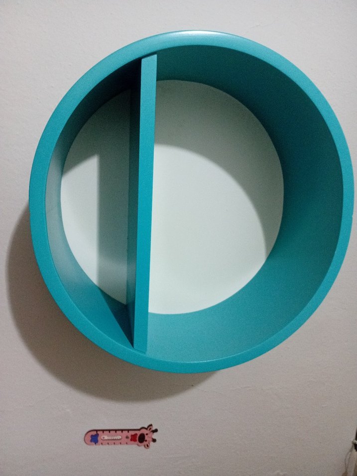 Turkuaz Renkli Yuvarlak Çocuk Rafı çetmen magzadan alınmıştır - Görsel 3