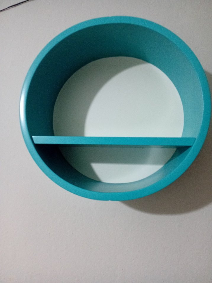 Turkuaz Renkli Yuvarlak Çocuk Rafı çetmen magzadan alınmıştır - Görsel 2