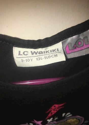 Kız Çocuk Siyah Baskılı Lol bebek t-shirt - Görsel 3