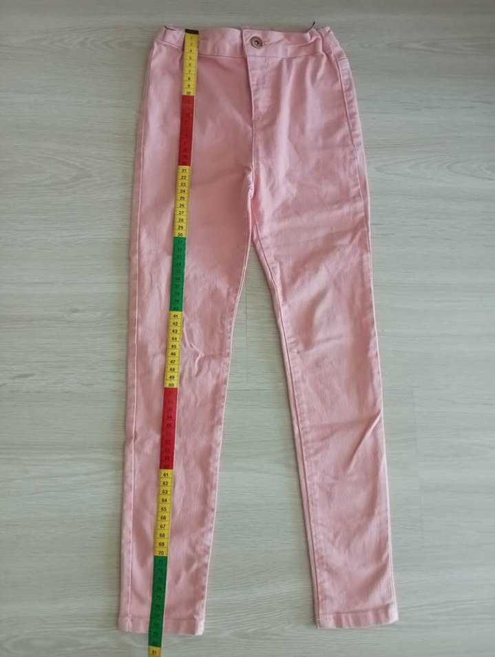Pembe Kız Çocuk Dar pantolon - Görsel 2