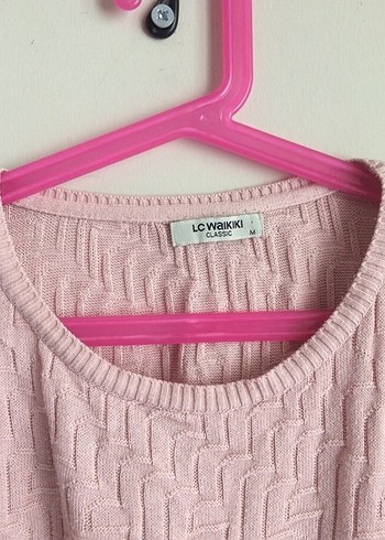 Triko bisiklet yaka bluz - Görsel 3