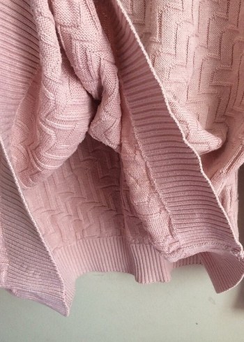 Triko bisiklet yaka bluz - Görsel 4