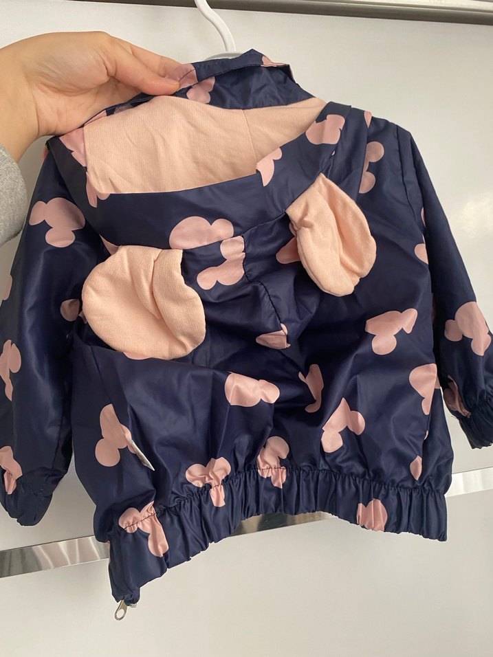 Kız Çocuk Baskılı Fermuarlı Yağmurluk - Görsel 2