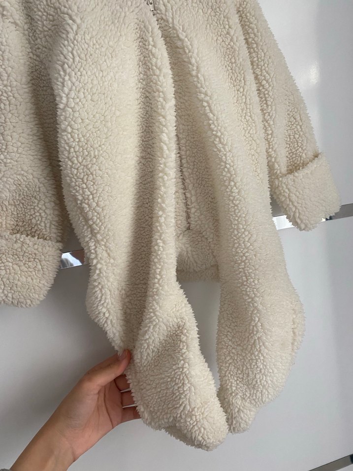 Kapüşonlu Uzun Kollu çocuk tulumu/ montu - Görsel 5