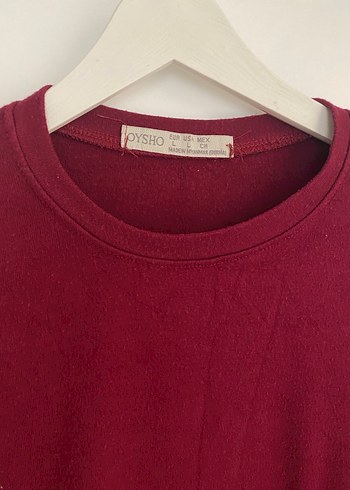 Bordo Süet Kadın Uzun Kollu badi - Görsel 2