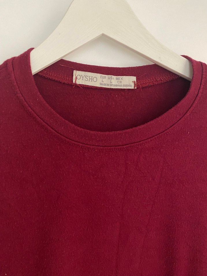 Bordo Süet Kadın Uzun Kollu badi - Görsel 2