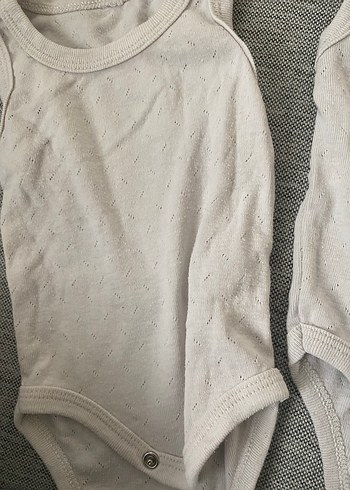 Pamuklu Bebek beyaz zıbın - Görsel 2