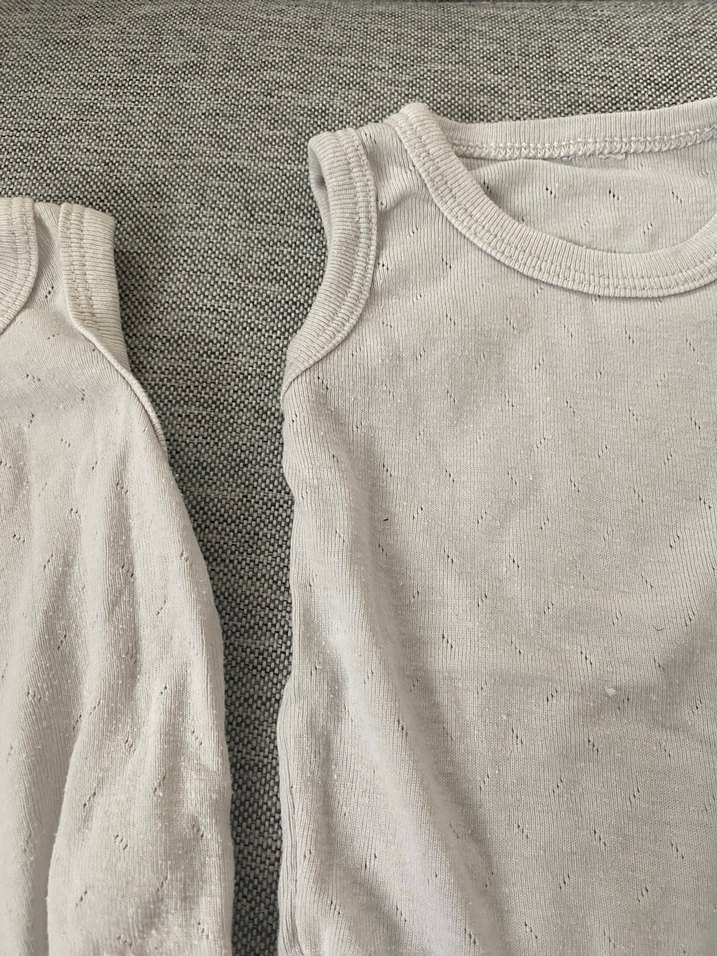 Pamuklu Bebek beyaz zıbın - Görsel 3