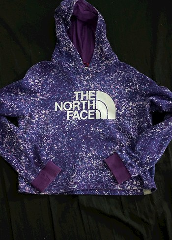 Orjinal The North Face crop sweatshirt kapüşonlu