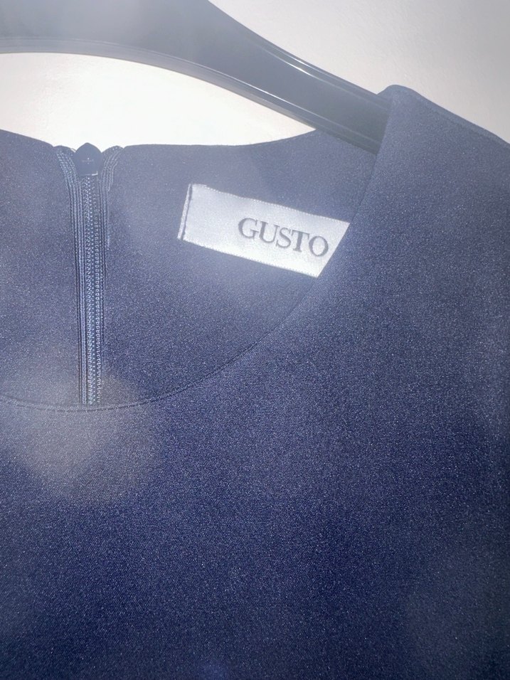 Kadın Lacivert Midi Kısa Kollu Elbise - Görsel 2