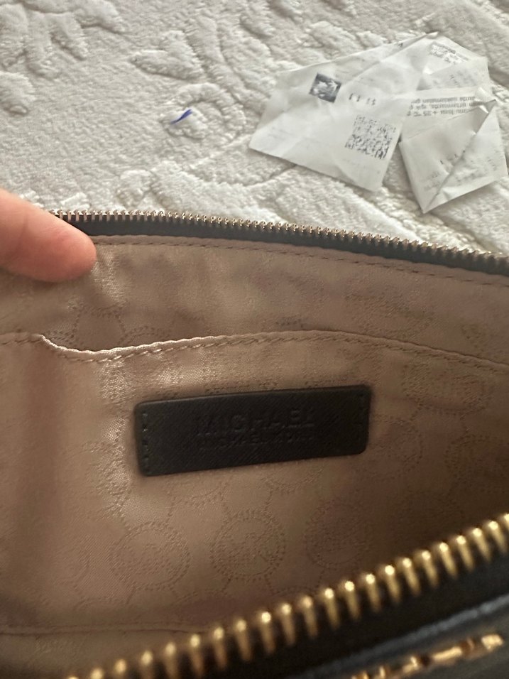 Michael Kors Lacivert Deri Kadın Portföy Clutch - Görsel 2