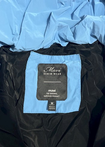 Mavi Jeans Kadın Mavi Fermuarlı Kışlık Street Wear Mont