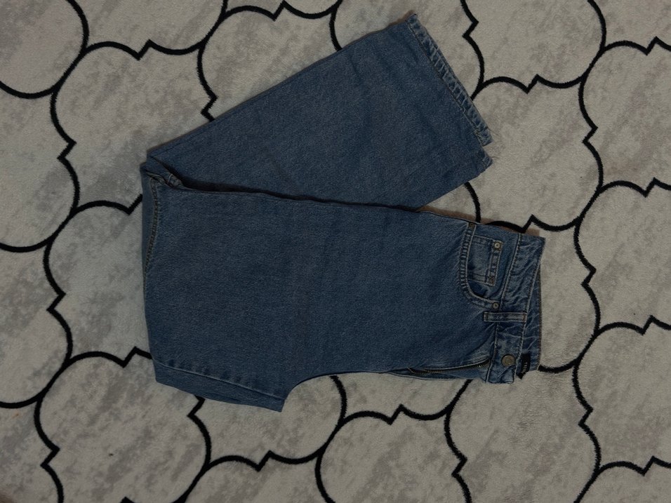 Günlük Rahat Kesim Mavi Kadın Kot Pantolon - Görsel 2