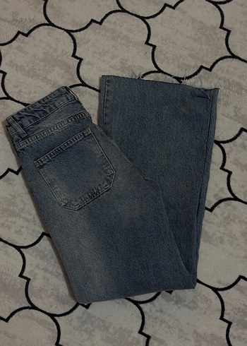 Midi Boy Rahat Kesim Kadın Denim Pantolon - Görsel 3