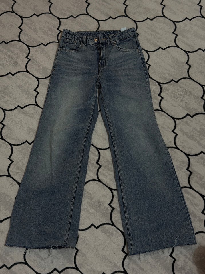 Midi Boy Rahat Kesim Kadın Denim Pantolon - Görsel 4