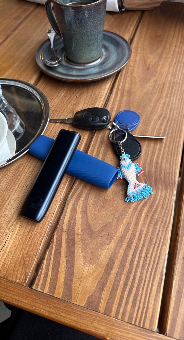 Renkli Boncuklu Balık Anahtarlık - Görsel 2