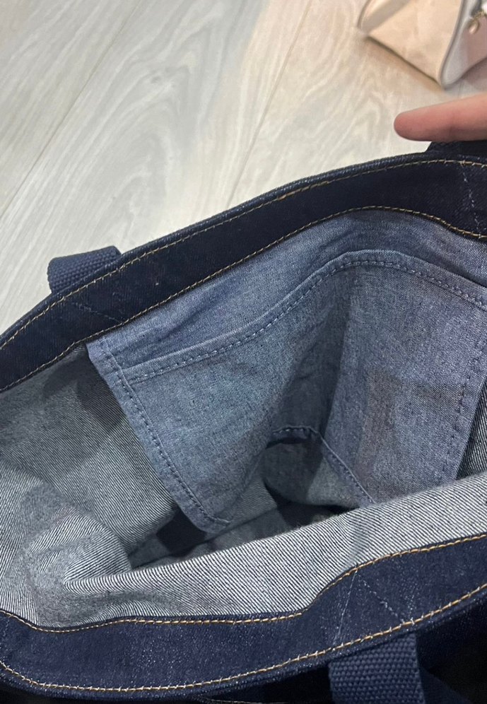 Levis Lacivert Denim Tote Çanta — görsel 4/6