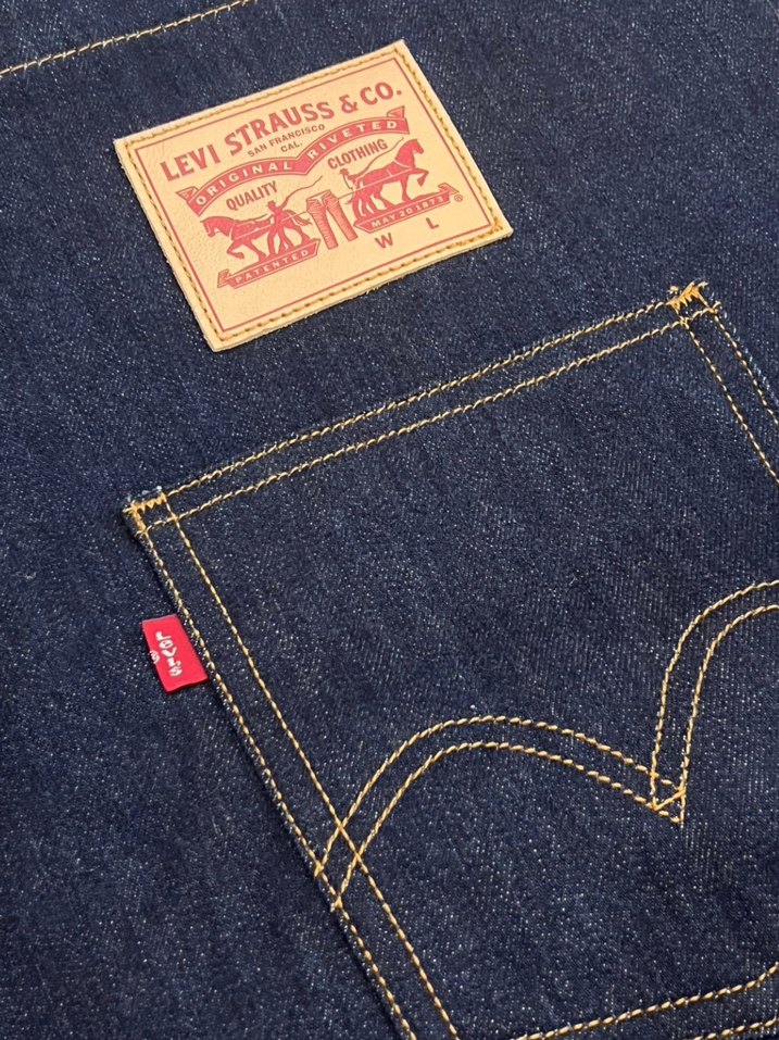 Levis Lacivert Denim Tote Çanta — görsel 2/6