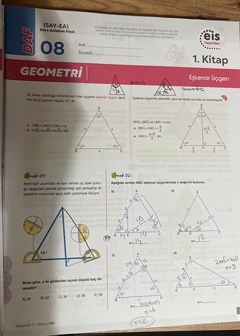  Beden geometri föyleri eis yayınları 1-2