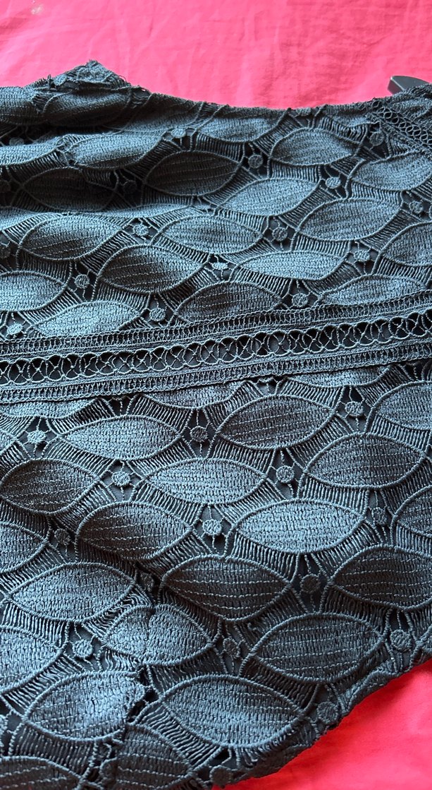 Dantel Detaylı Siyah elbise - Görsel 2