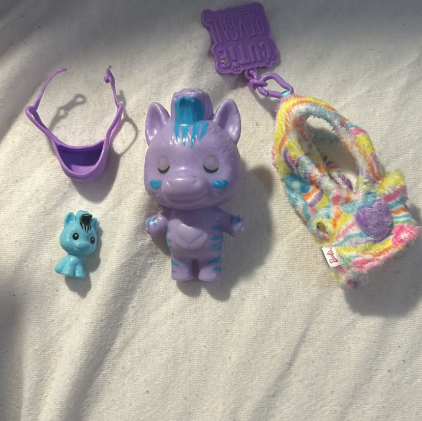 Pastel Mor Mini Figür Anahtarlık barbie cutie reveal - Görsel 2