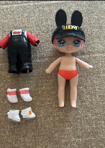 Siyah Şapkalı Tavşan Kulaklı Na Na Na bebek - Görsel 2