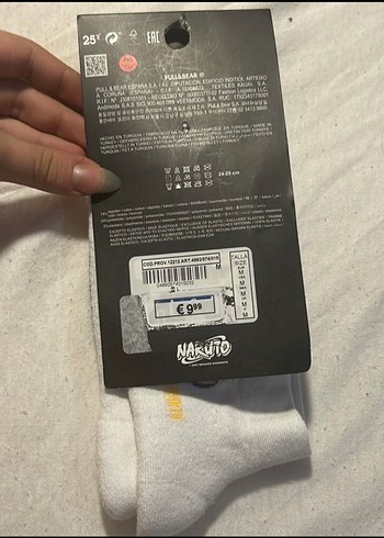 Naruto Desenli unisex çorap PULL&BEAR - Görsel 3