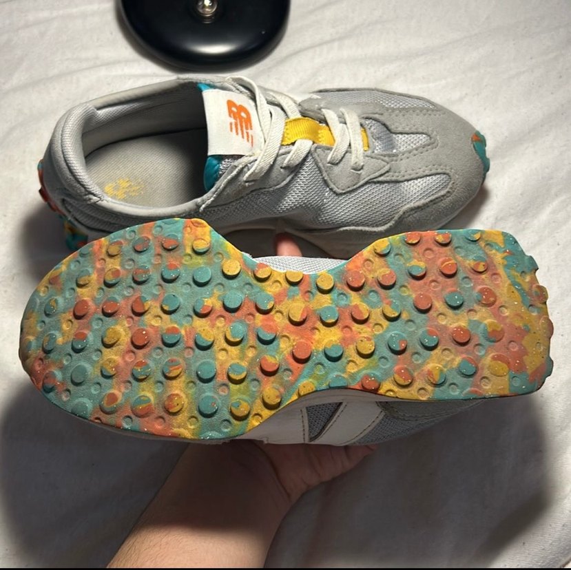 Gri New Balance kız çocuk Spor Ayakkabısı - Görsel 4