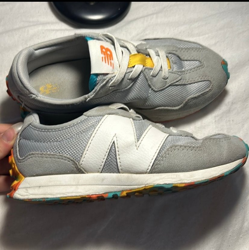 Gri New Balance kız çocuk Spor Ayakkabısı - Görsel 2