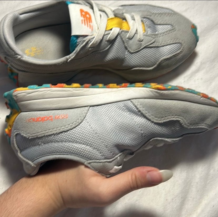 Gri New Balance kız çocuk Spor Ayakkabısı - Görsel 3