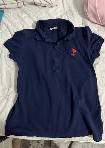 Kızlar için Lacivert Polo Tişört