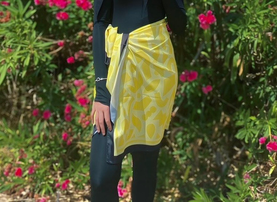 Sarı Bağlamalı Pareo - Görsel 3