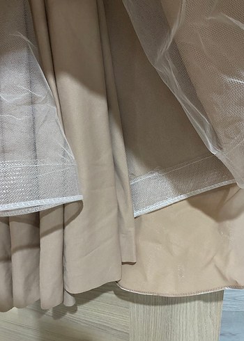 38 Beden Tesettür Tarlatanlı Elbise