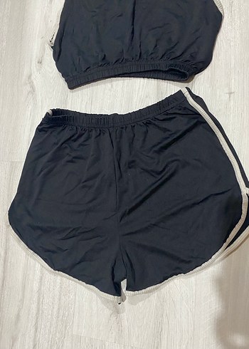 Askılı Crop ve Şortlu Gecelik - Görsel 4