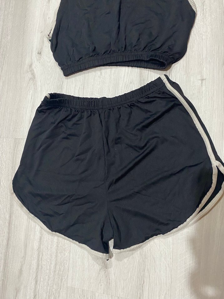 Askılı Crop ve Şortlu Gecelik - Görsel 4