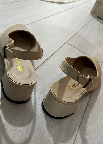 Bej Tokalı Kadın Topuklu Ayakkabı - Görsel 4