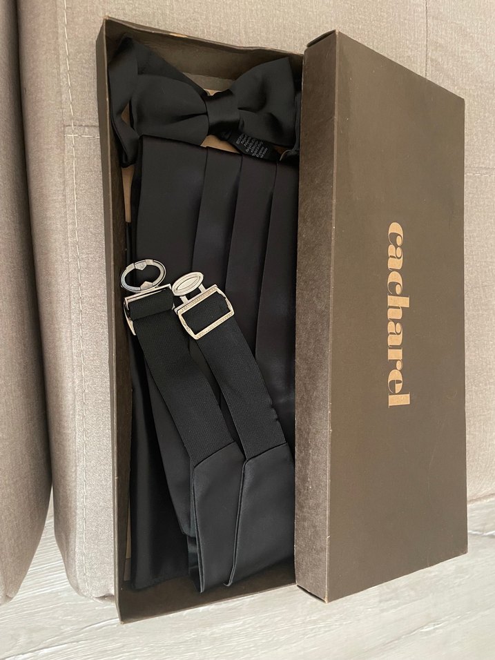 Cacharel Siyah Erkek Papyon ve Kuşak Seti - Görsel 2