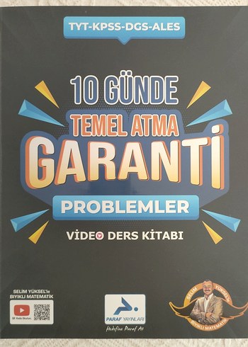 10 Günde Temel Atma Garanti Problemler Kitabı hiç çözülmemiş