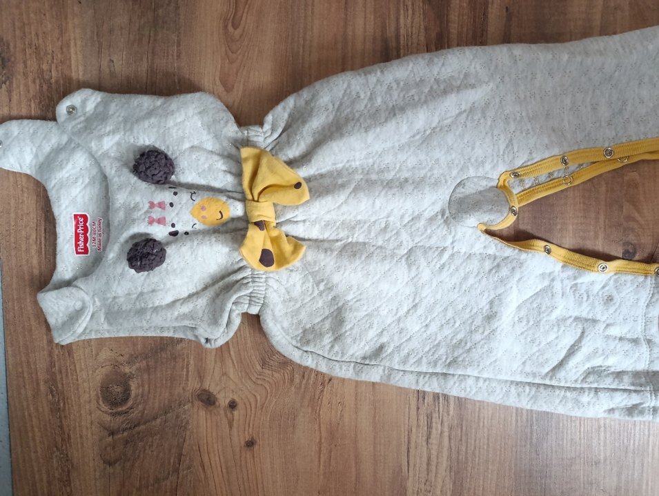 Gri Nakışlı Çocuk Uyku Tulumu - Görsel 2