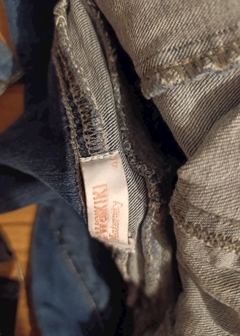 Kızlar için Mavi hamile Kot Tulum - Görsel 4