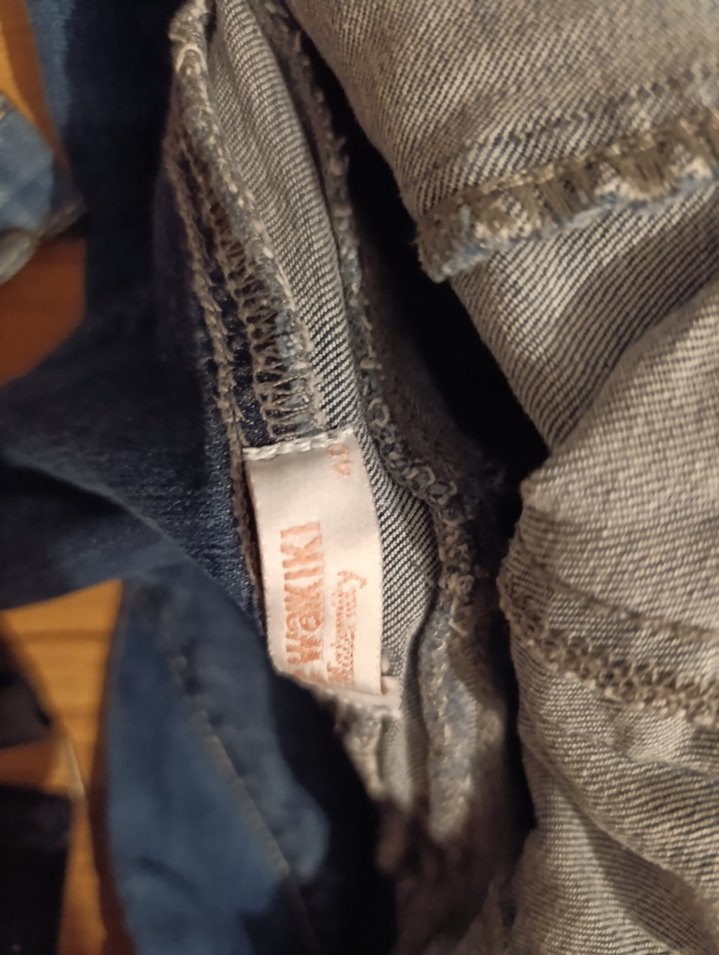 Kızlar için Mavi hamile Kot Tulum - Görsel 4