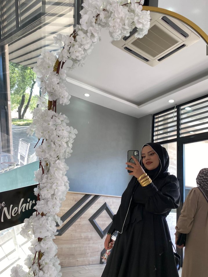 Siyah Saten elbise - Görsel 2