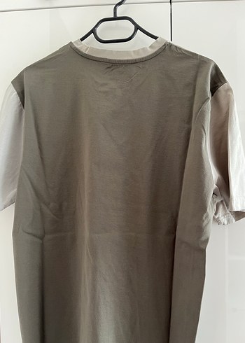 Gri Erkek Kısa Kollu Oversize Tişört - Görsel 3