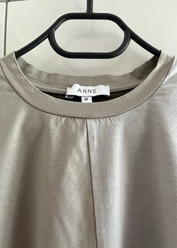 Gri Erkek Kısa Kollu Oversize Tişört - Görsel 2